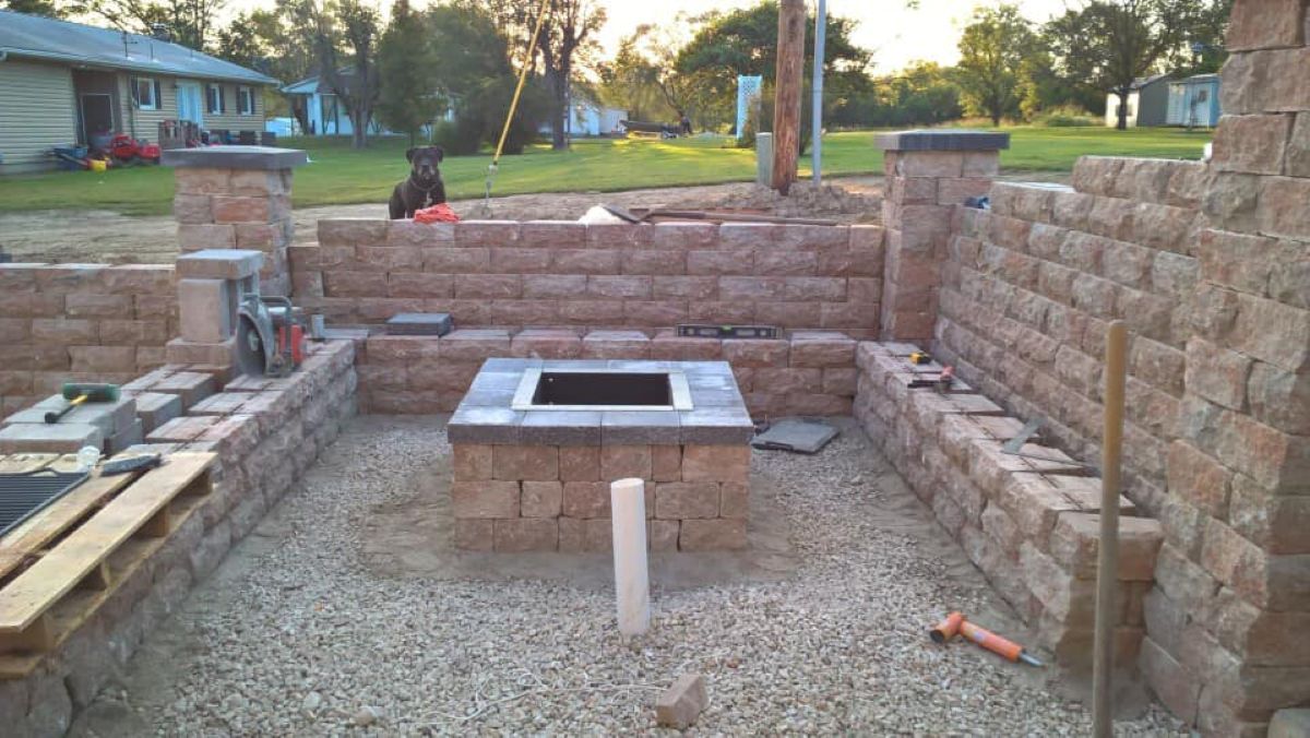 Outdoor Fire Pit Installation St. Louis | Second Nature
